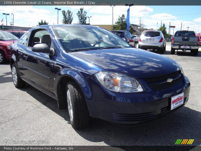 Imperial Blue Metallic / Gray 2009 Chevrolet Cobalt LS Coupe