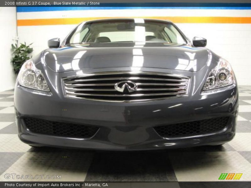 Blue Slate Metallic / Stone 2008 Infiniti G 37 Coupe
