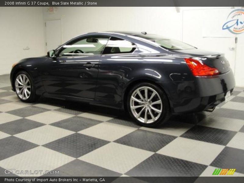 Blue Slate Metallic / Stone 2008 Infiniti G 37 Coupe