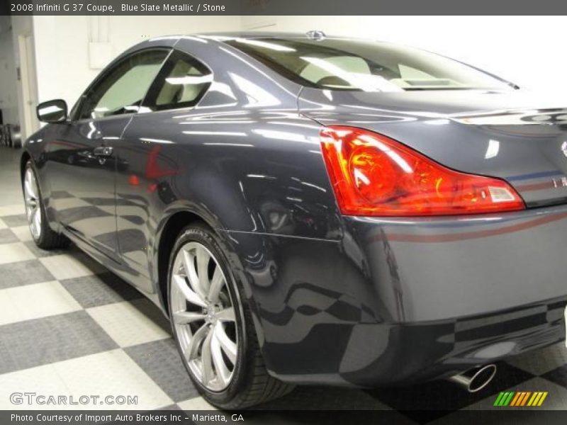 Blue Slate Metallic / Stone 2008 Infiniti G 37 Coupe