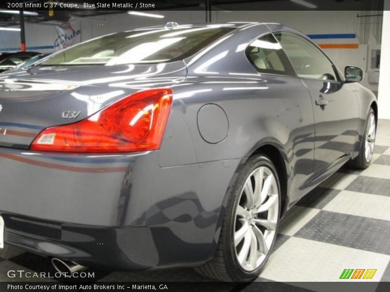 Blue Slate Metallic / Stone 2008 Infiniti G 37 Coupe