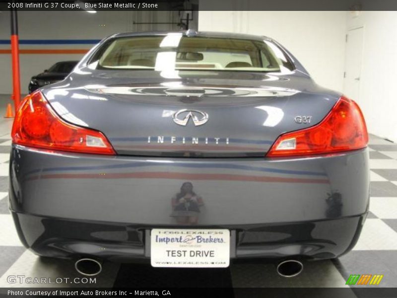 Blue Slate Metallic / Stone 2008 Infiniti G 37 Coupe