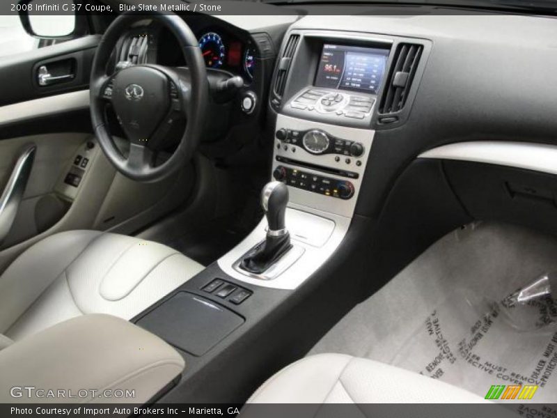 Blue Slate Metallic / Stone 2008 Infiniti G 37 Coupe