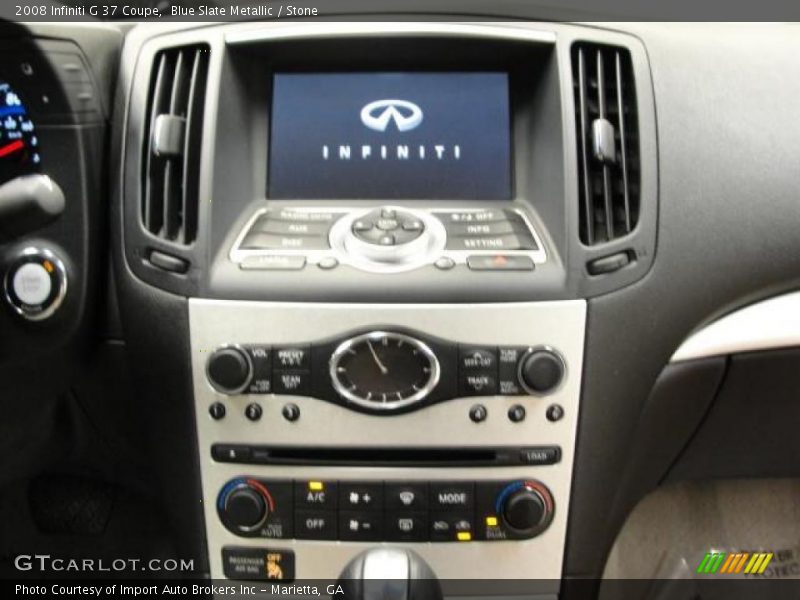 Blue Slate Metallic / Stone 2008 Infiniti G 37 Coupe