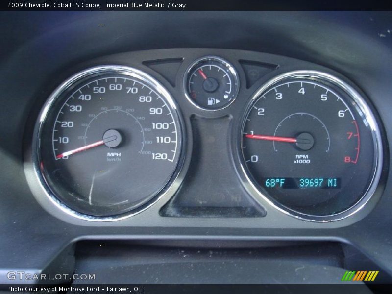 Imperial Blue Metallic / Gray 2009 Chevrolet Cobalt LS Coupe