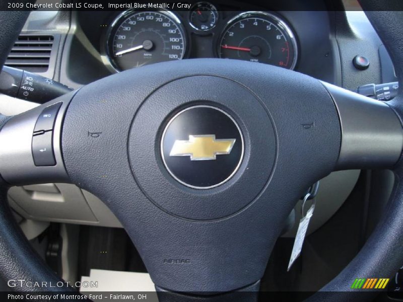 Imperial Blue Metallic / Gray 2009 Chevrolet Cobalt LS Coupe