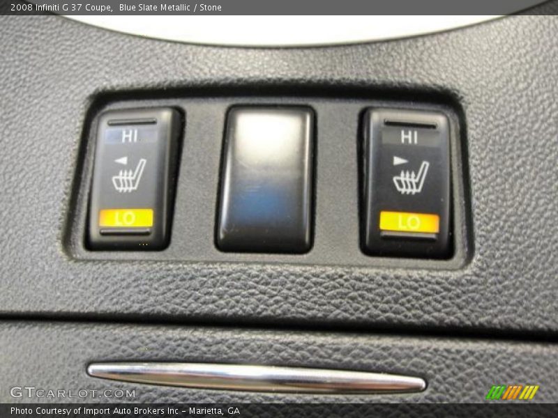 Blue Slate Metallic / Stone 2008 Infiniti G 37 Coupe