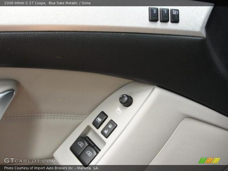 Blue Slate Metallic / Stone 2008 Infiniti G 37 Coupe