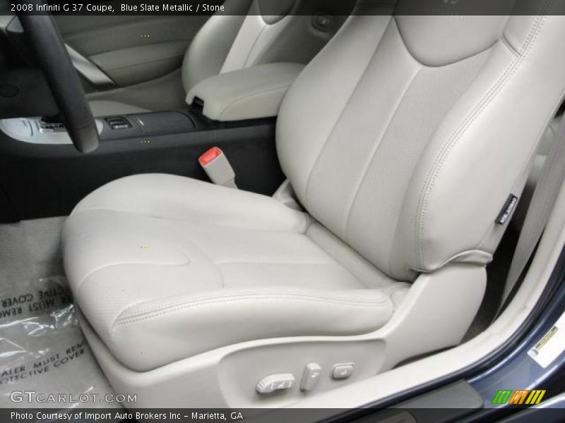Blue Slate Metallic / Stone 2008 Infiniti G 37 Coupe