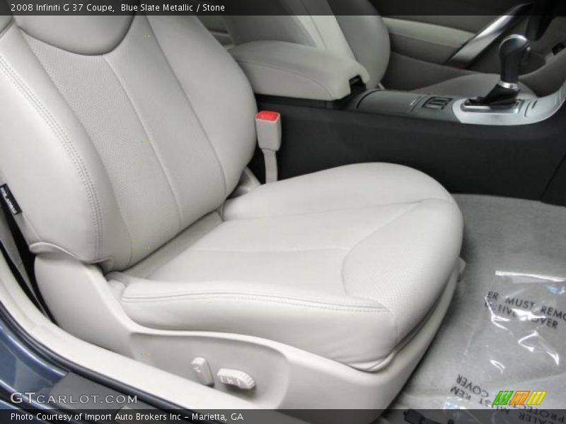 Blue Slate Metallic / Stone 2008 Infiniti G 37 Coupe