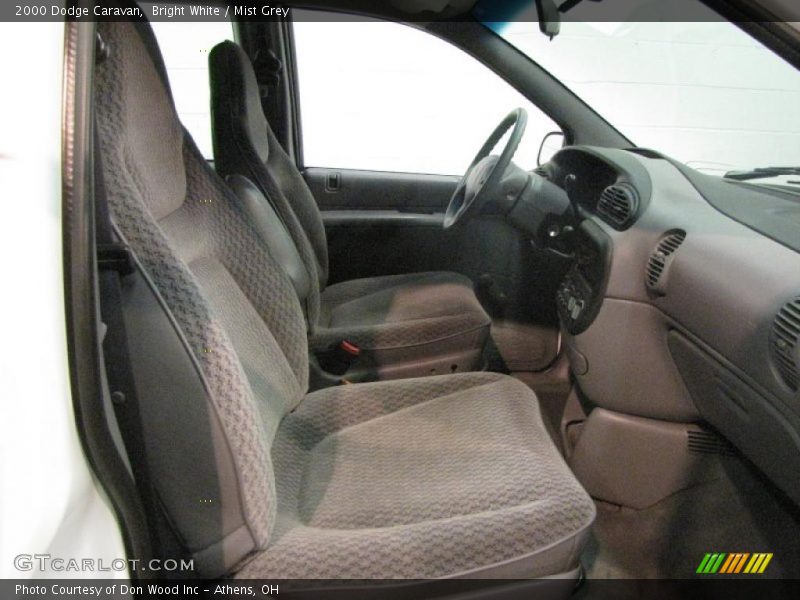 Bright White / Mist Grey 2000 Dodge Caravan