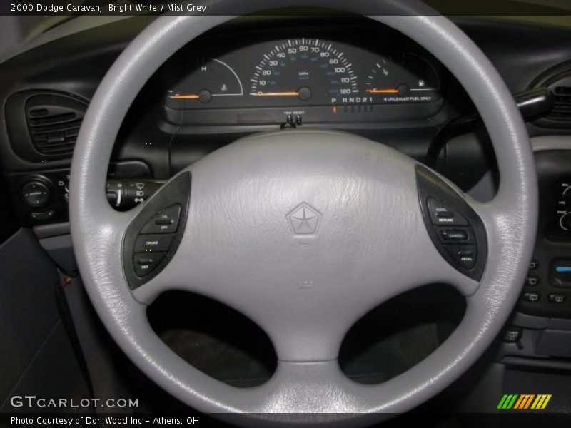 Bright White / Mist Grey 2000 Dodge Caravan