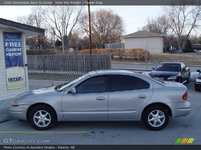 Silver Mist Metallic / Pewter Gray 1999 Oldsmobile Alero GL Sedan