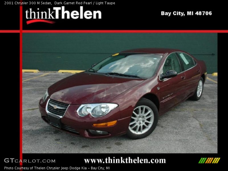 Dark Garnet Red Pearl / Light Taupe 2001 Chrysler 300 M Sedan
