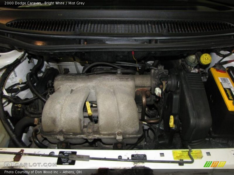Bright White / Mist Grey 2000 Dodge Caravan