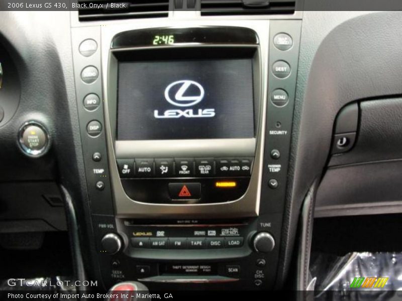 Black Onyx / Black 2006 Lexus GS 430