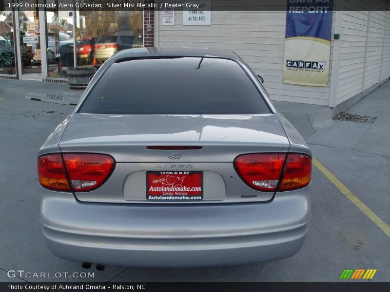 Silver Mist Metallic / Pewter Gray 1999 Oldsmobile Alero GL Sedan