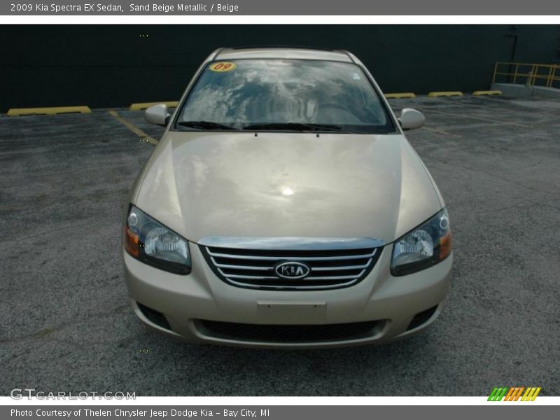 Sand Beige Metallic / Beige 2009 Kia Spectra EX Sedan