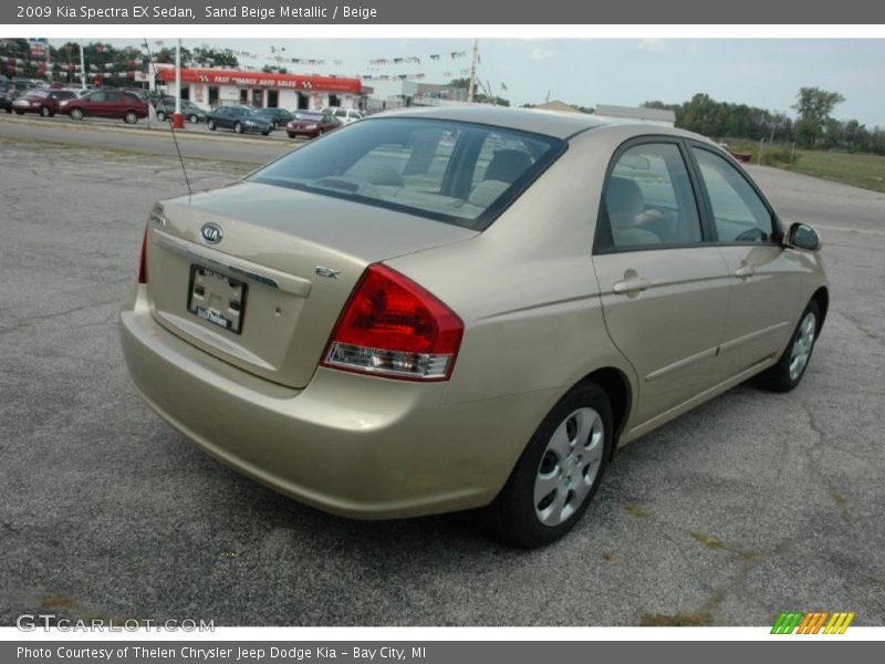 Sand Beige Metallic / Beige 2009 Kia Spectra EX Sedan