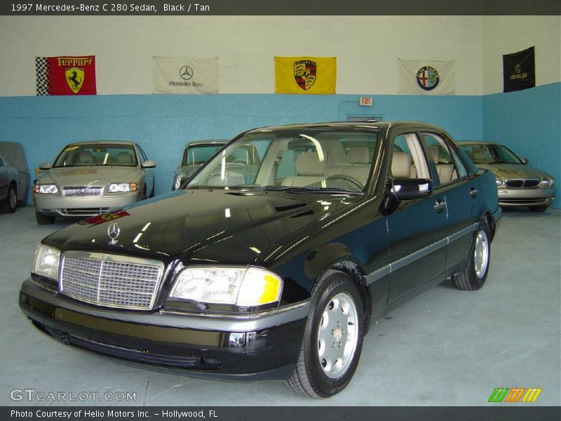 Black / Tan 1997 Mercedes-Benz C 280 Sedan