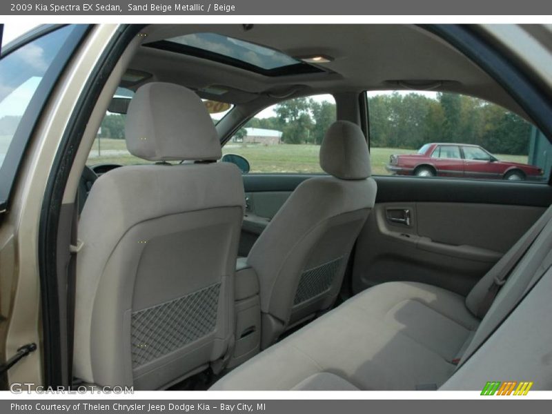 Sand Beige Metallic / Beige 2009 Kia Spectra EX Sedan