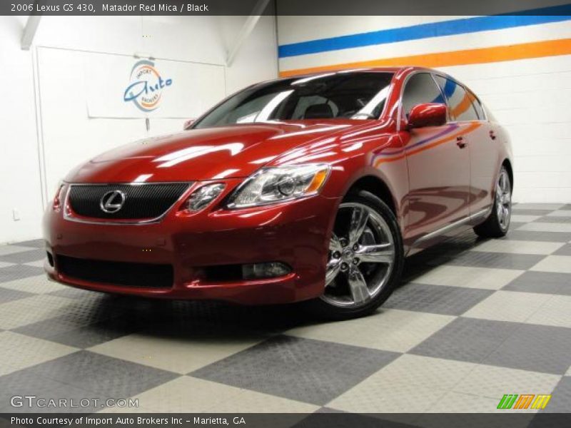 Matador Red Mica / Black 2006 Lexus GS 430
