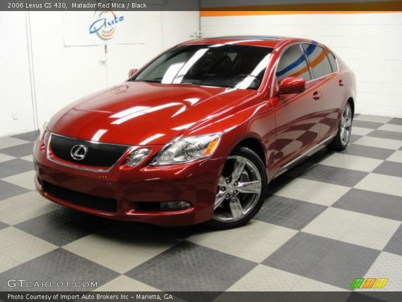 Matador Red Mica / Black 2006 Lexus GS 430