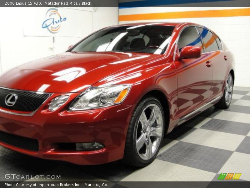 Matador Red Mica / Black 2006 Lexus GS 430