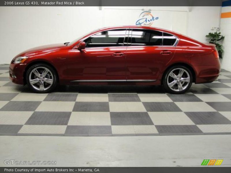 Matador Red Mica / Black 2006 Lexus GS 430