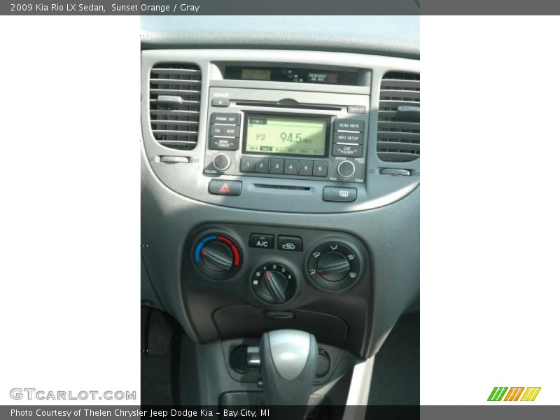 Sunset Orange / Gray 2009 Kia Rio LX Sedan