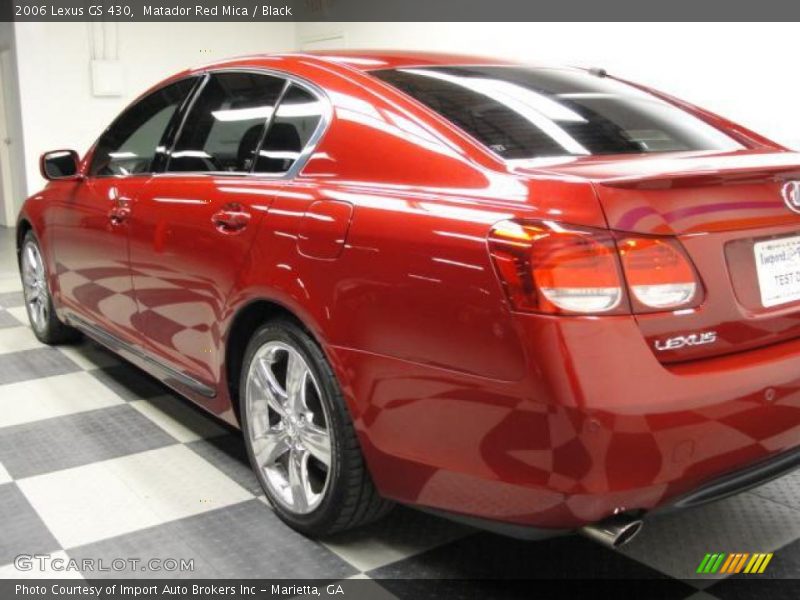 Matador Red Mica / Black 2006 Lexus GS 430