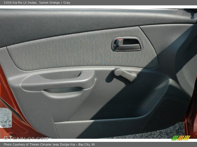 Sunset Orange / Gray 2009 Kia Rio LX Sedan
