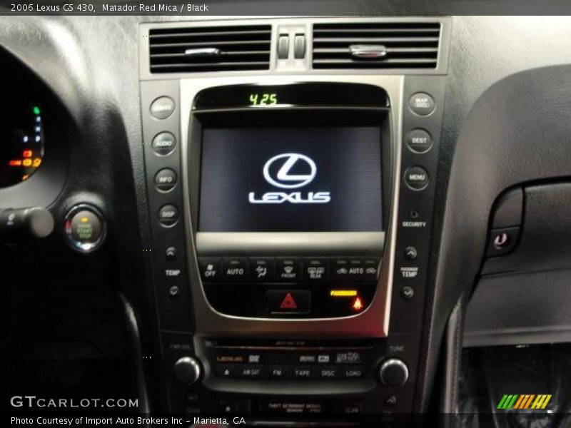 Matador Red Mica / Black 2006 Lexus GS 430
