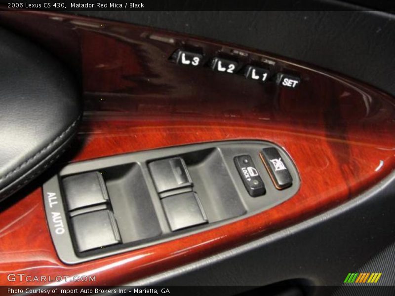 Matador Red Mica / Black 2006 Lexus GS 430