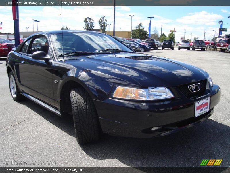 Black / Dark Charcoal 2000 Ford Mustang GT Coupe