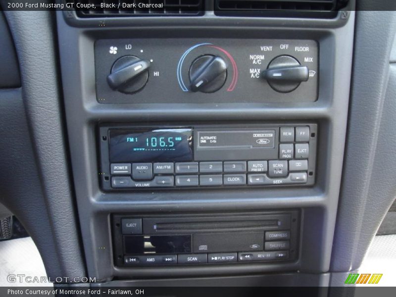 Black / Dark Charcoal 2000 Ford Mustang GT Coupe