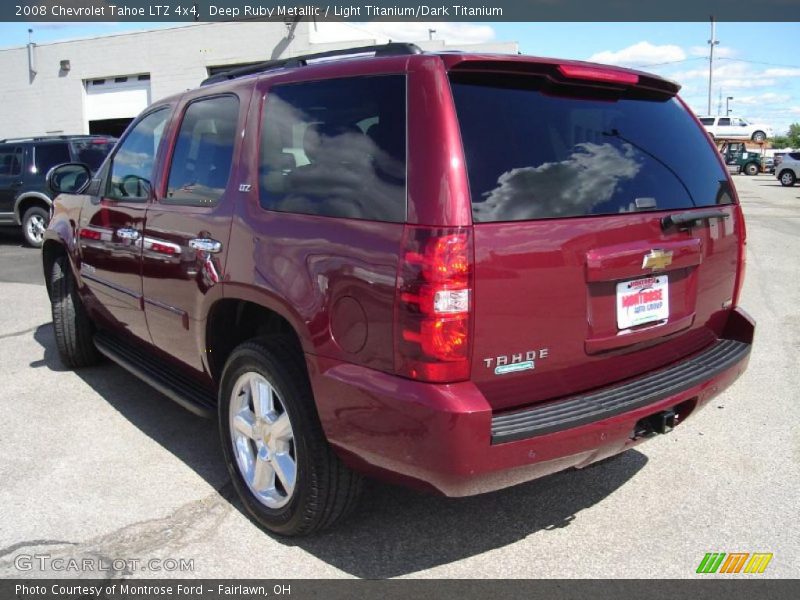 Deep Ruby Metallic / Light Titanium/Dark Titanium 2008 Chevrolet Tahoe LTZ 4x4