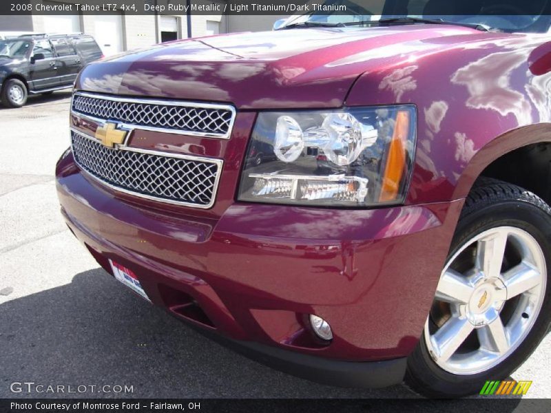 Deep Ruby Metallic / Light Titanium/Dark Titanium 2008 Chevrolet Tahoe LTZ 4x4
