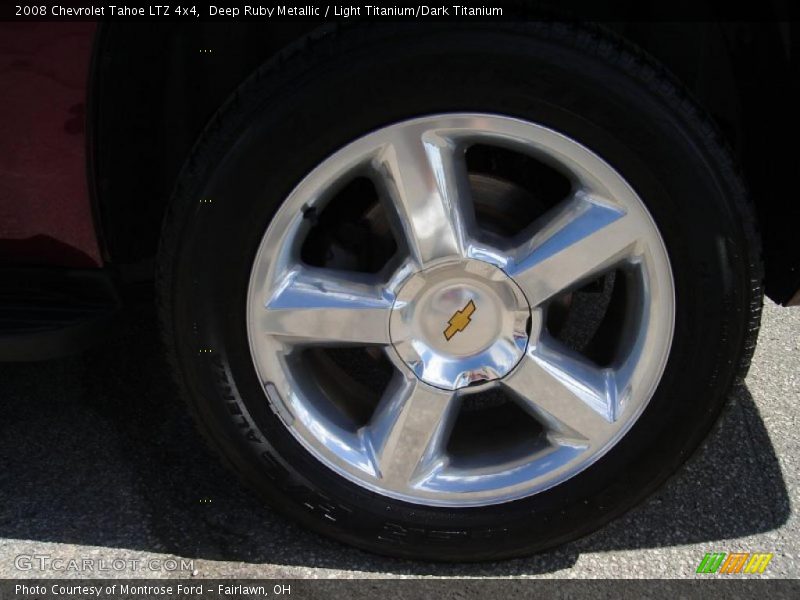 Deep Ruby Metallic / Light Titanium/Dark Titanium 2008 Chevrolet Tahoe LTZ 4x4