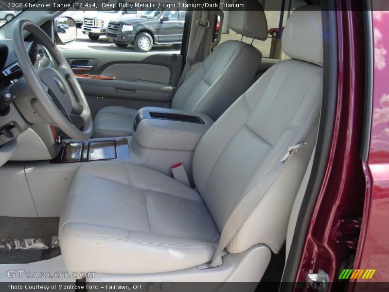 Deep Ruby Metallic / Light Titanium/Dark Titanium 2008 Chevrolet Tahoe LTZ 4x4