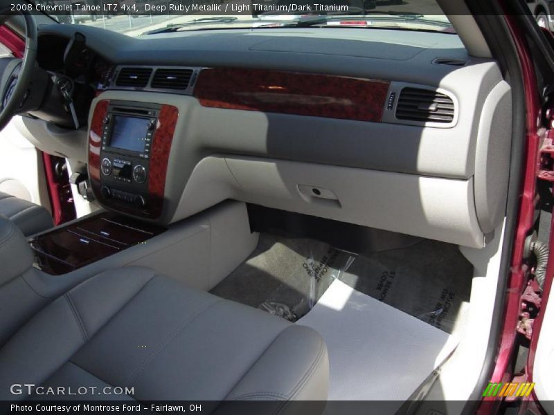 Deep Ruby Metallic / Light Titanium/Dark Titanium 2008 Chevrolet Tahoe LTZ 4x4