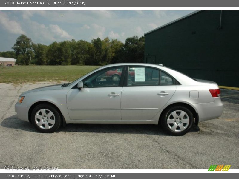 Bright Silver / Gray 2008 Hyundai Sonata GLS