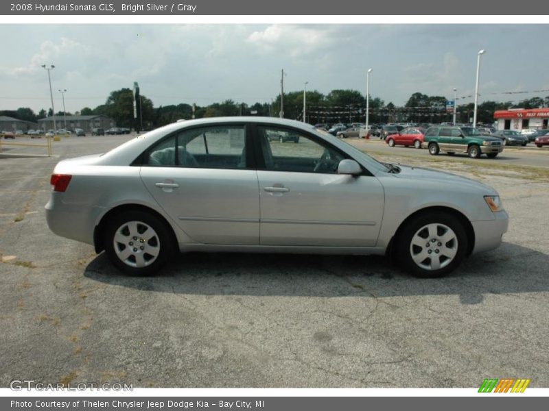 Bright Silver / Gray 2008 Hyundai Sonata GLS