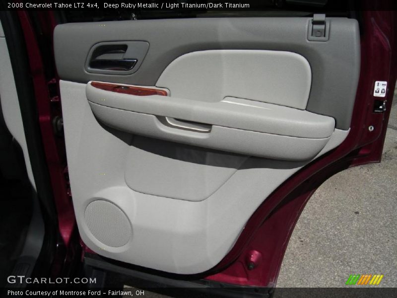 Deep Ruby Metallic / Light Titanium/Dark Titanium 2008 Chevrolet Tahoe LTZ 4x4