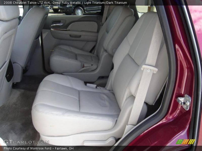 Deep Ruby Metallic / Light Titanium/Dark Titanium 2008 Chevrolet Tahoe LTZ 4x4