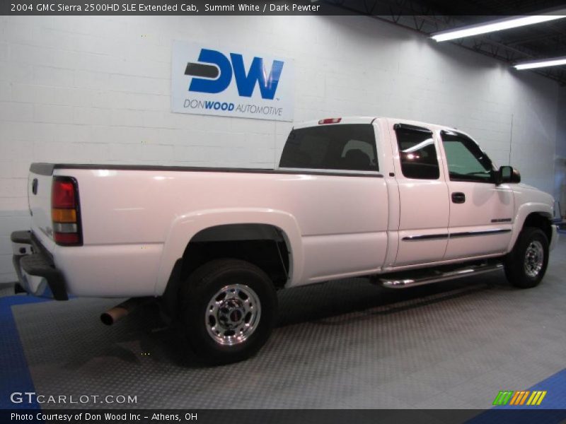 Summit White / Dark Pewter 2004 GMC Sierra 2500HD SLE Extended Cab