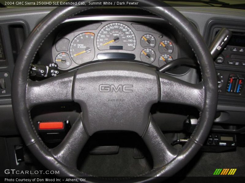 Summit White / Dark Pewter 2004 GMC Sierra 2500HD SLE Extended Cab