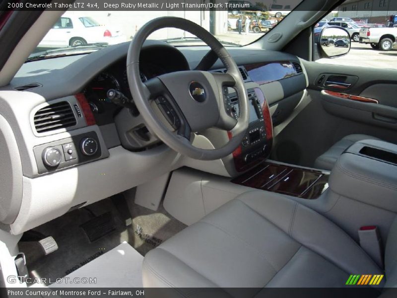 Deep Ruby Metallic / Light Titanium/Dark Titanium 2008 Chevrolet Tahoe LTZ 4x4