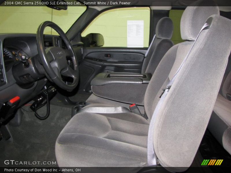 Summit White / Dark Pewter 2004 GMC Sierra 2500HD SLE Extended Cab