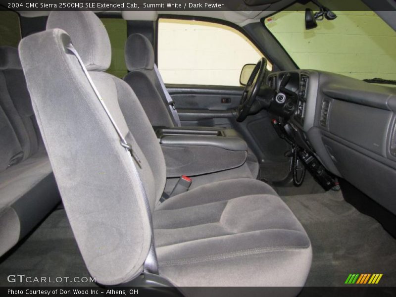 Summit White / Dark Pewter 2004 GMC Sierra 2500HD SLE Extended Cab